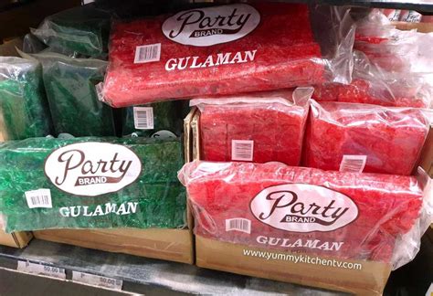 Gulaman (The wiggly but firm Filipino Gelatin) .